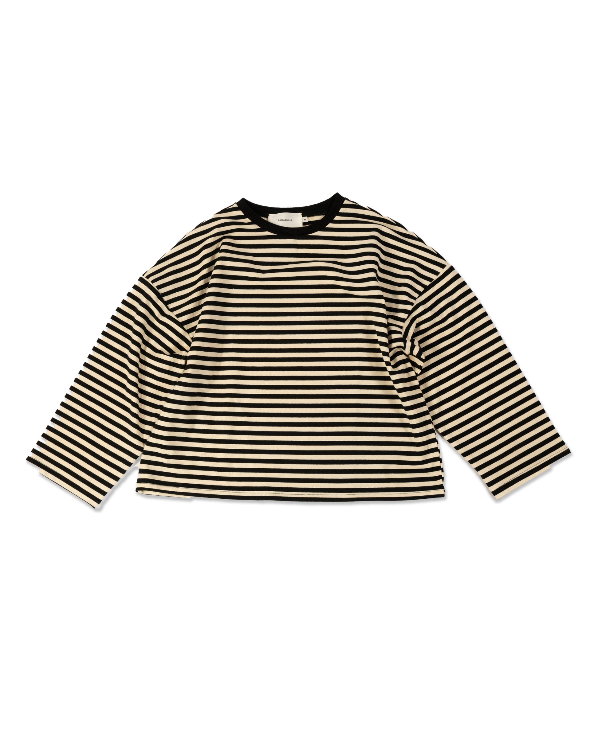 Mod Stripe Tee- Black and Cream