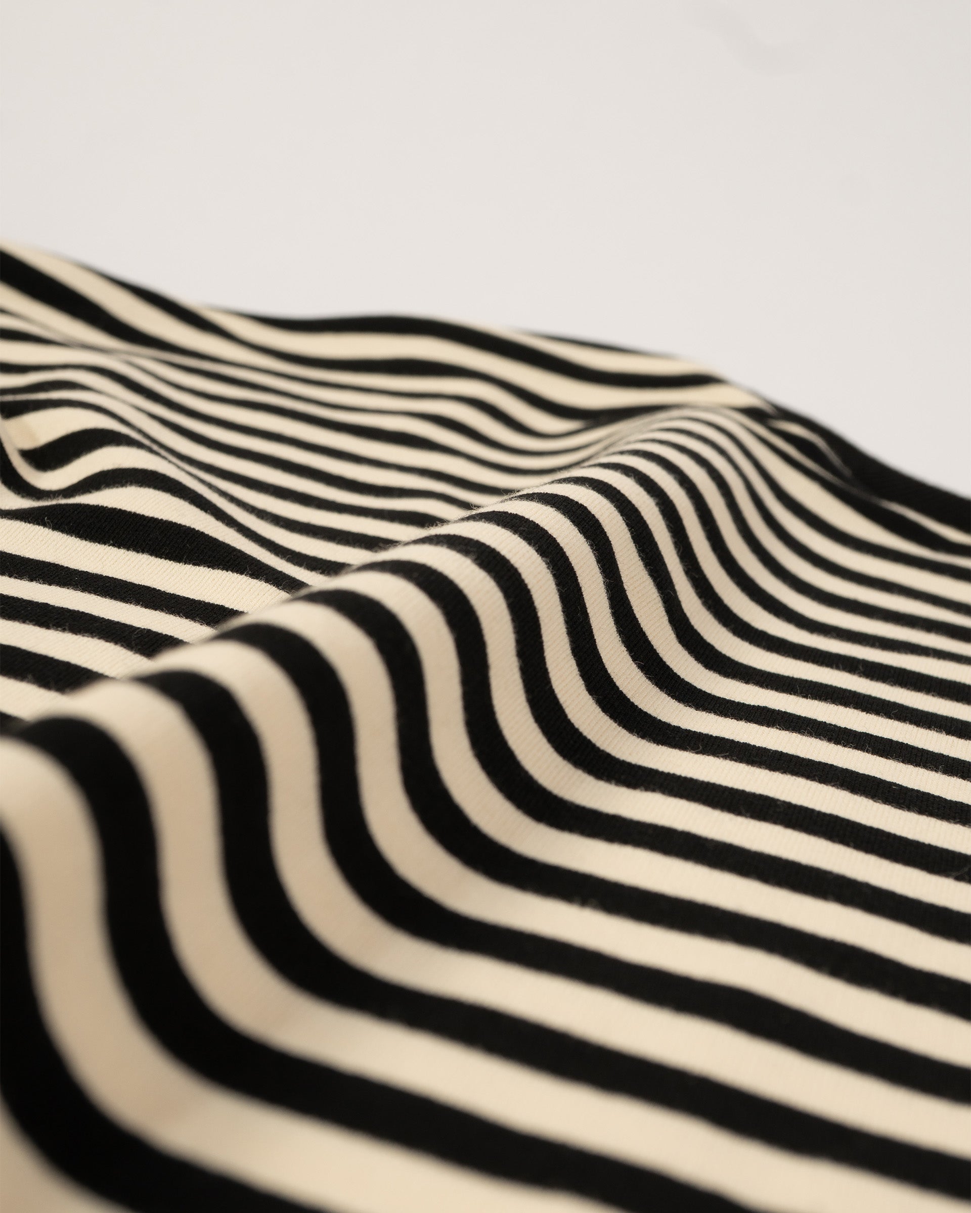 Mod Stripe Tee- Black and Cream