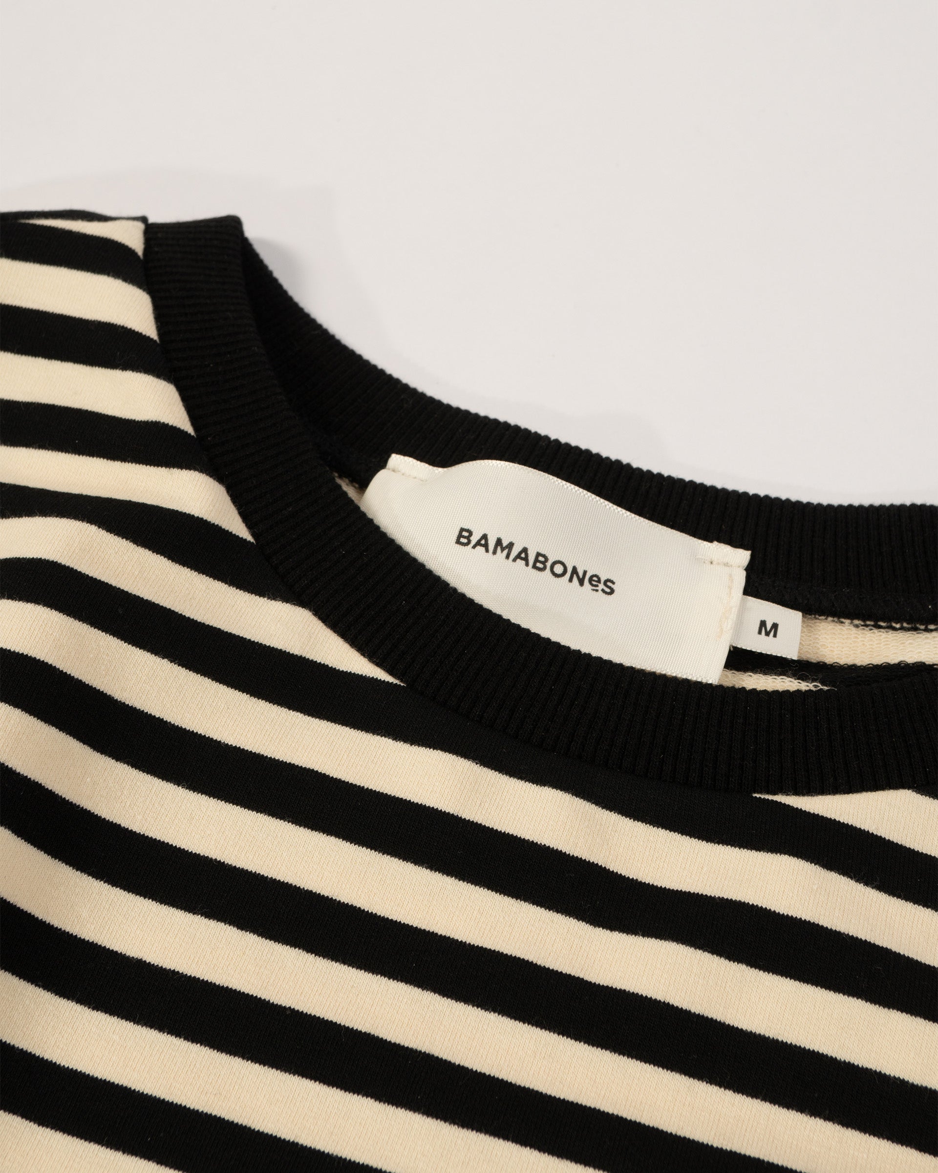 Mod Stripe Tee- Black and Cream